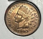 1903 Choice Uncirculated US Indian Head Cent! "FULL RED"! Old US Coin!