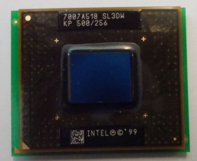 Intel Pentium III Mobile, SL3DW, 500MHz, 256KB, 100MHz, Sockel 495. #SU-297