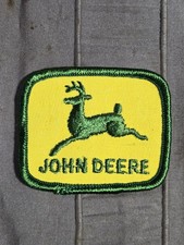 VINTAGE JOHN DEERE EMBROIDERED SEW-ON PATCH Farm Tractor Implement