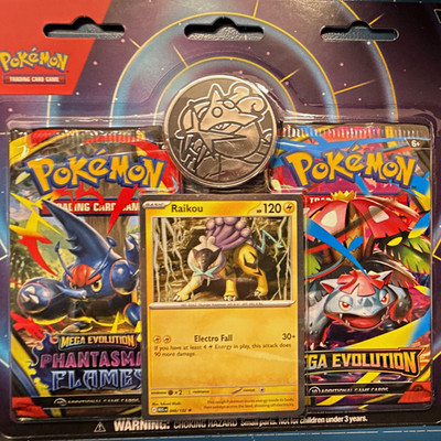 Pokémon Raikou 3-Ring Binder Album 4-Pocket Pages Foil Card Phantom Forces