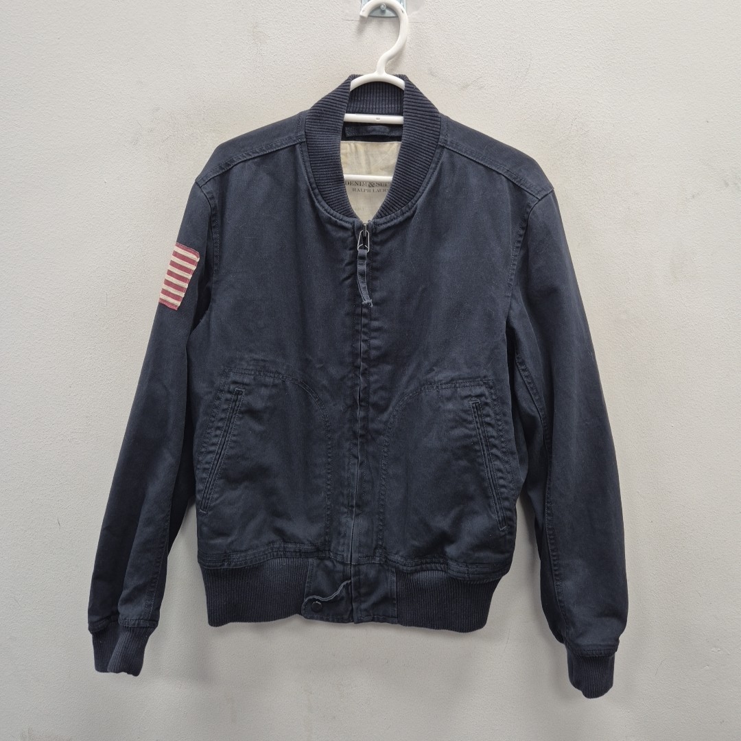 ラルフローレン 刺繍 ウエスタン ジャケット DENIM&SUPPLY ネイビー Ralph Lauren Polo Denim Supply USA Flag Bomber Blue Canvas Jacket