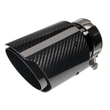 2.5 Inlet X 3.5 Outlet Carbon Fiber Exhaust Tip Tailpipe Glossy Black 2.5 Inlet X 3.5 Outlet Carbon Fiber Exhaust Tip Tailpipe Glossy Black