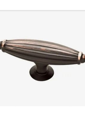Lot Of 4 Brainerd P33782W-VBC-CP Traditional Fluted Cabinet Knob Bronze /Copper 