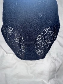 Vintage Bali Lingerie One Piece Black Lace Size 34B