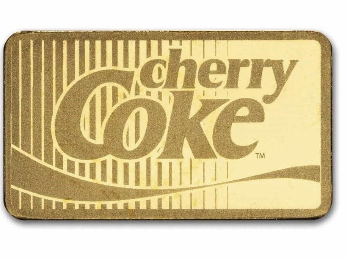 CHERRY COKE 1g 1 Gram Gold Bar in TEP 40th Anniversary NEW Mintage