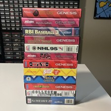 Lot Of 12 Sega Genesis boxes and manuals
