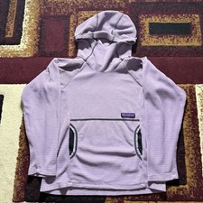 Melanzana Kids Large Purple Plum Micro Grid Hoodie