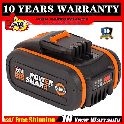 NEU DE 20V MAX 5,0Ah Akku Für Worx Original Ersatzakku WA3553 WA3556 WA3551
