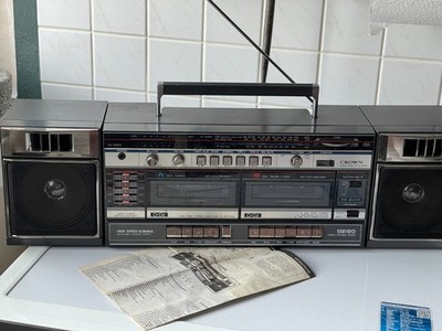 Ghettoblaster CROWN CS-3300 Doppel Recorder Boombox RAR