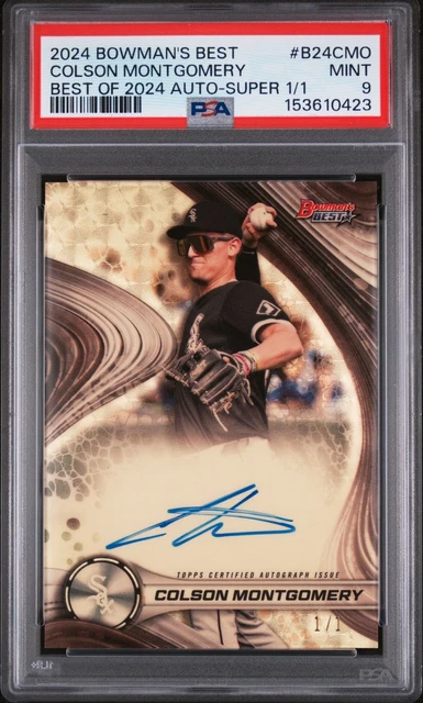 2024 BOWMAN'S BEST COLSON MONTGOMERY BEST OF 2024 AUTOGRAPHS 1/1 SUPERFRACTOR