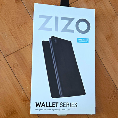 ZIZO Wallet Series Folding Folio Case for Samsung Galaxy Tab A7 Lite Black