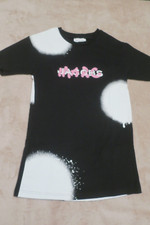 Marc Jacobs Girls Paint Splatter Cotton Dress Size 5 Black/White/Pink