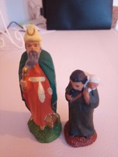 Santons Devineau Roi Mage 10 Cm, Le Berger 7 Cm