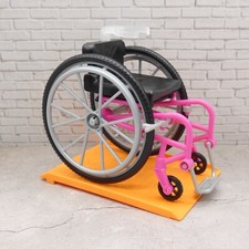 Barbie Doll Hot Pink Wheelchair With Orange Ramp Fashionistas 194 Mattel HJT14