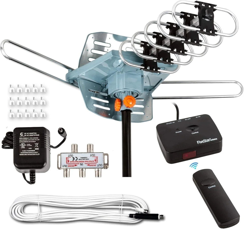 Digital Outdoor Antenna 150 Miles - High Gain, Low Noise with Remote Control - Image 3 of 4