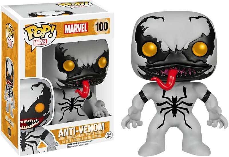 FUNKO POP MARVEL アンチヴェノム 100 Funko Pop Marvel #100 Anti-Venom Glows In The Dark Box Lunch