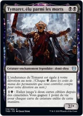 MTG Magic THB - (x2) Tymaret, Chosen from Death/élu entre les morts, French/VF