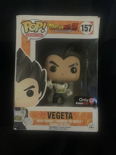 Funko Pop! Dragon Ball Z #157 Vegeta Black Hair GameStop Exclusive