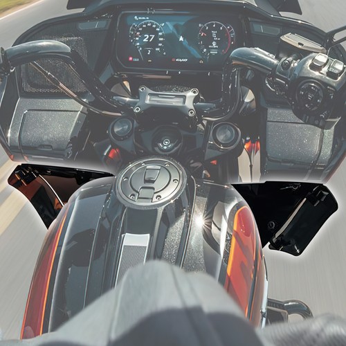 Deflector de aire de viento lateral de carenado apto para Harley CVO Road Glide FLTRXSE 2023-25 24 - Imagen 3 de 17