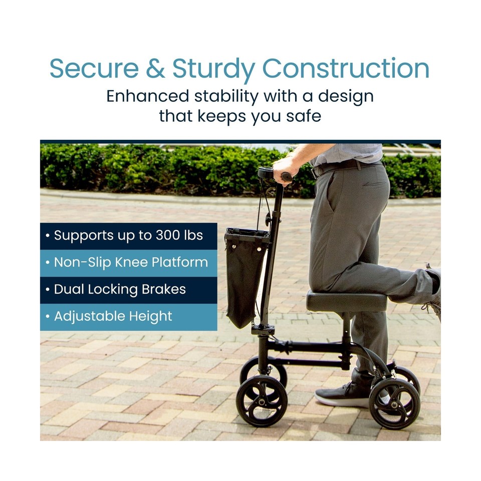 Vive Mobility Knee Scooter for Adults - Rolling Knee Walker for After ...
