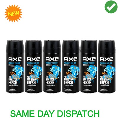 New Pack AXE Anarchy For Him Deodorant Deo Body Spray 150ml