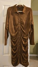 Torrid Mini Faux Suede Shirtdress Plus Size 2X