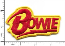 26 Pcs Embroidered Iron on patches David Bowie Punk Music 91x53mm AP056bO
