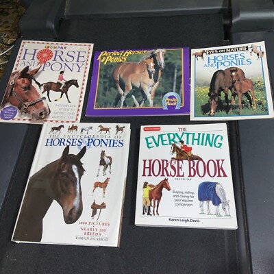 Horse Book Lot Encyclopedia Everything Horses &ponies Care Pictures ...