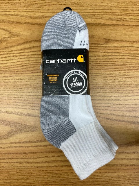 carhartt mens midweight cotton blend sock 3 pack