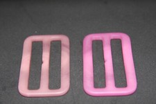 Woman s pink color, plastic, Italy, belt buckle 2 pieces