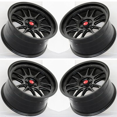 18x8.5 5x114.3 Aodhan Ah07 Gloss Black Wheels 18