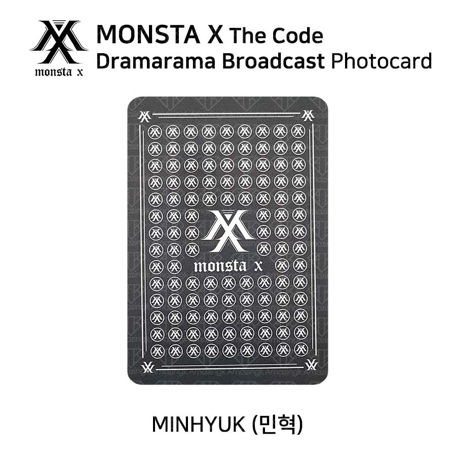 MONSTA X DRAMARAMA トレカ MONSTA X Broadcast The Code Dramarama Official PhotoCard
