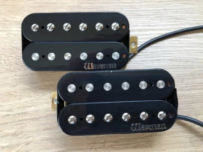 Warman Infernos - Overwound Hot Humbucker Pickups. Passendes Paar in schwarz