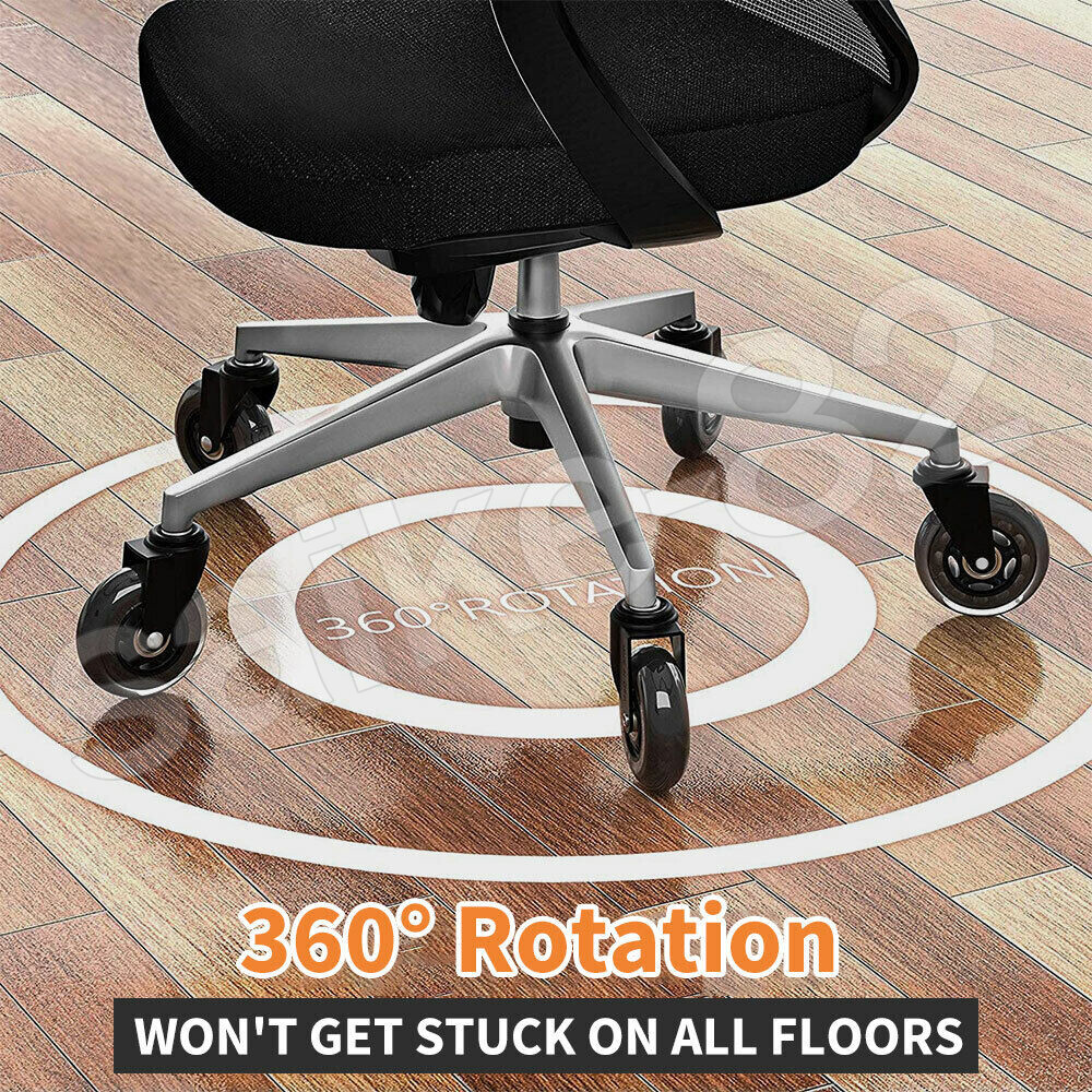 3" Rollerblade Office Desk Chair Wheels Replacement Rolling Caster Grip