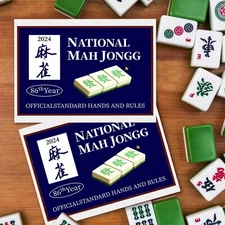 2024 /25 Mahjong Cards 4Pcs Mah Jongg National Official Standard Rules Scorecard