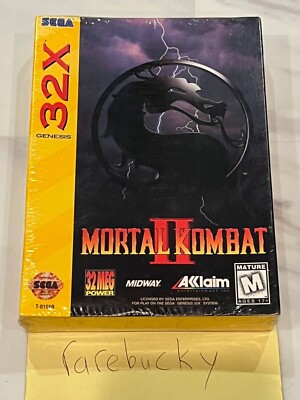 ファーストコンバット　未開封 Mortal Kombat II (Sega Genesis 32X) NEW FACTORY SEALED W/BONUS