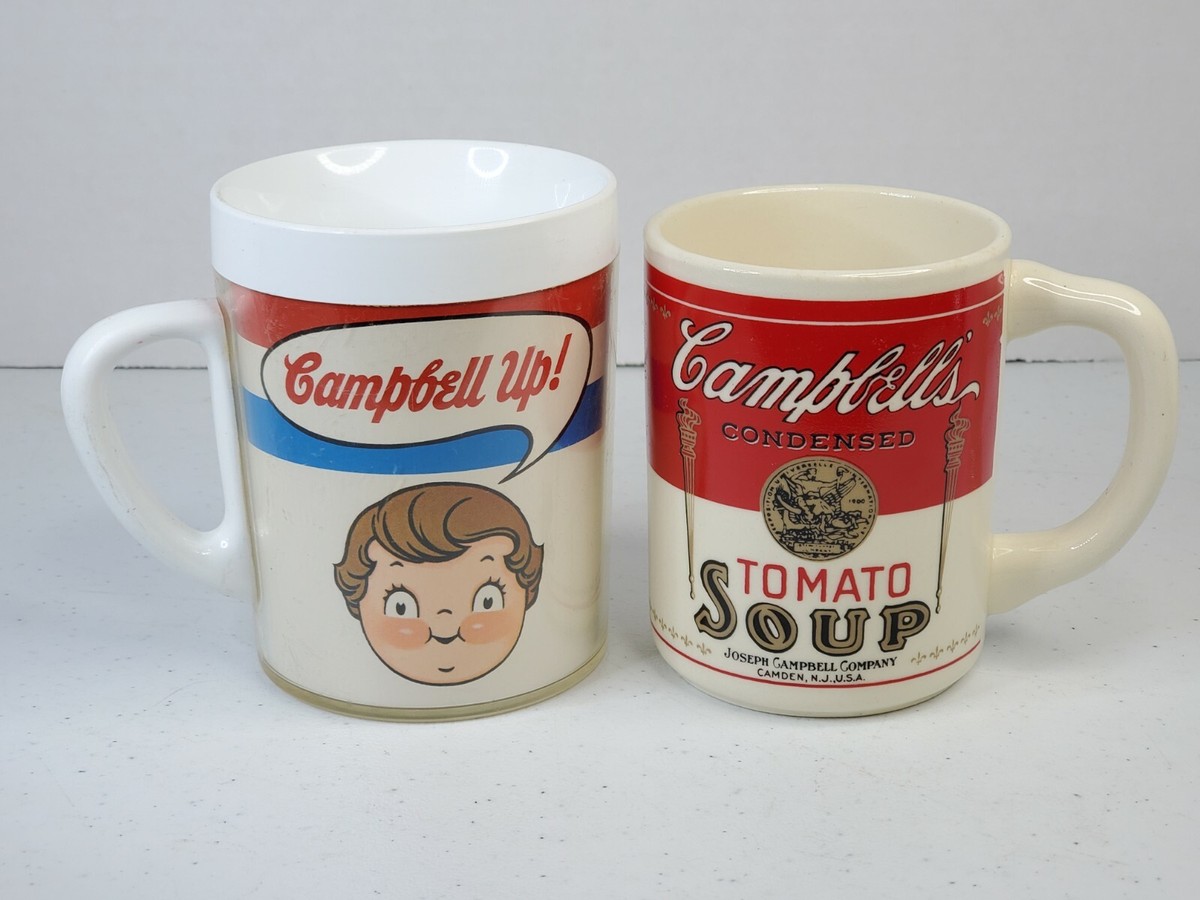 Campbell's Soup Mugs Tomato Soup + Campbell Up Vintage Cups | eBay