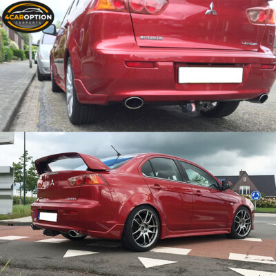 Rear Bumper Lip Aprons for Mitsubishi Lancer 2008-2015 Unpainted PU 2PC Rear Bumper Lip Aprons for Mitsubishi Lancer 2008-2015 Unpainted PU 2PC