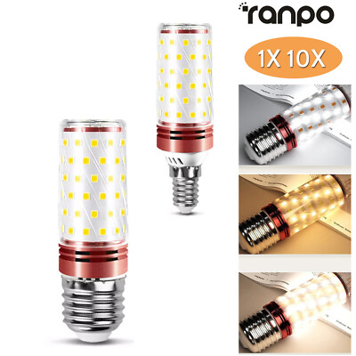 1X 10X Led Corn Light Bulb E14 E27 Bulbs 12W 16W 20W Tricolor Color Temperatures