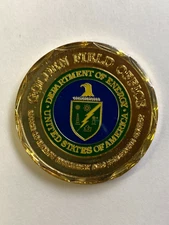 US Department of Energy GOLDEN FIELD OFFICE coin medal token