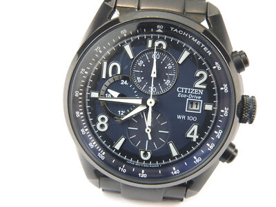 Herren Citizen Eco-Drive B612 Caibre Chrono Uhr - 100m
