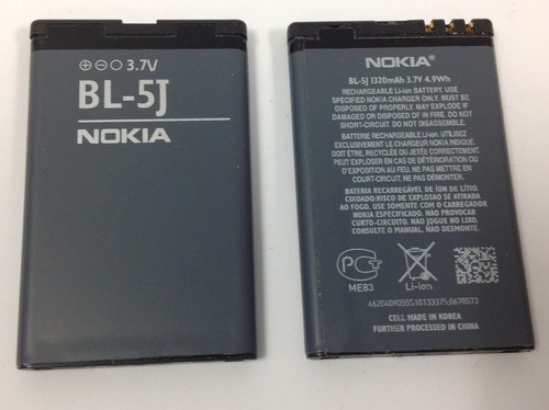 Noki 1430mAh BL-5J Replacement Battery For Nokia Lumia 525/526/530, 3020, C3, X1-01