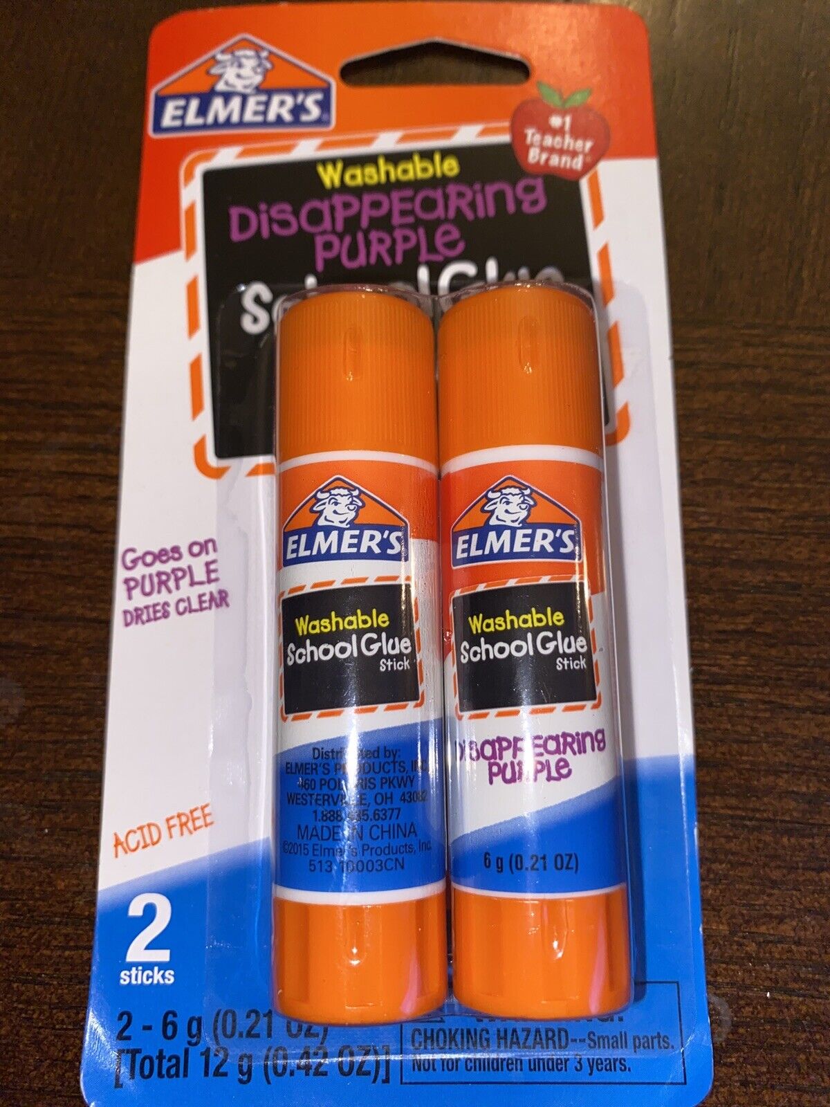 Elmer's Disappearing Purple School Glue Stick 3 Pk., Tape, Adhesives &  Fasteners, Household