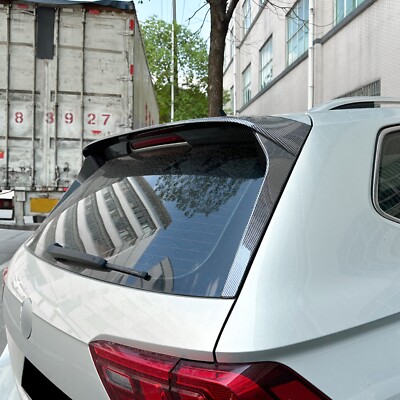Rear Window Side Spoiler Kit For VW Tiguan MK2 R-Line (2017–2023) – Gloss Black Or Carbon Look