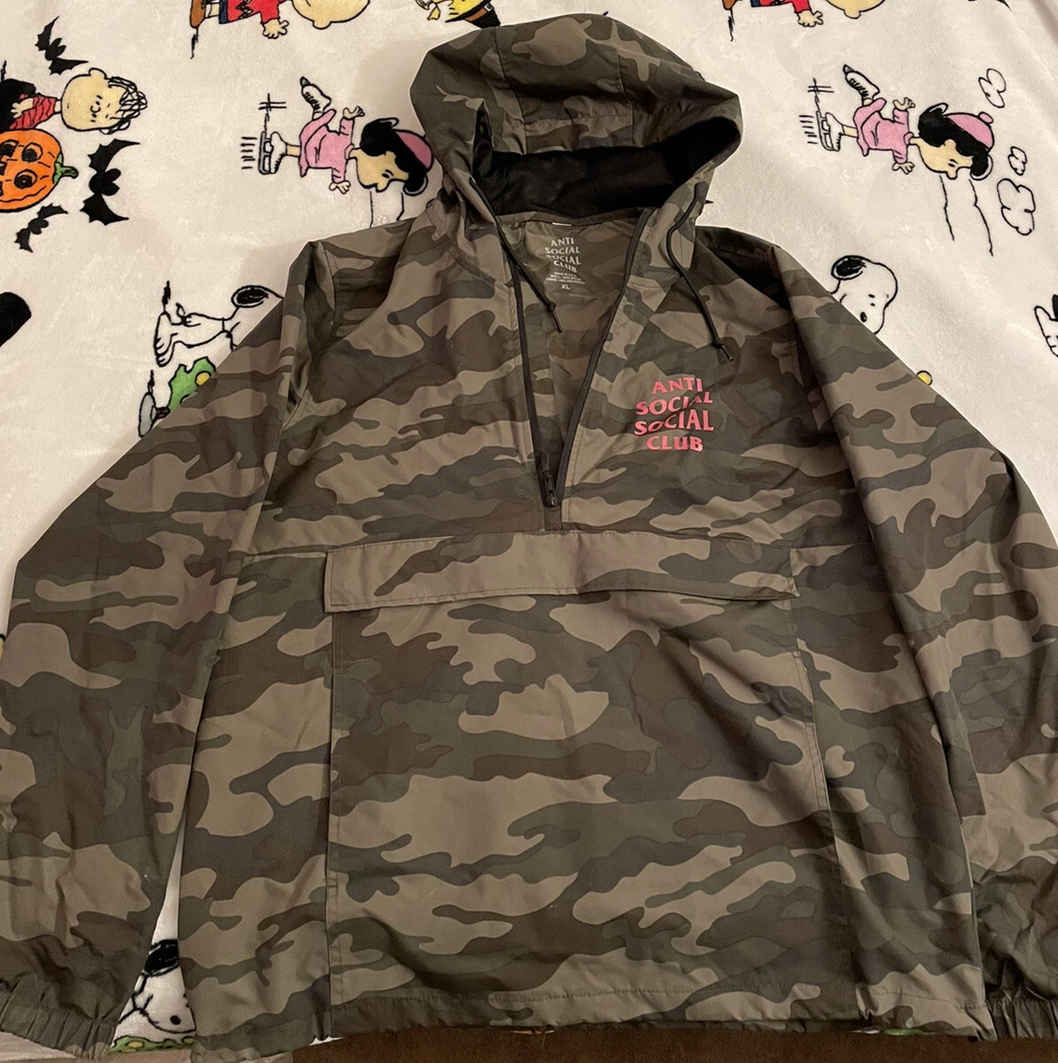 Anti Social Social Club Jacket Camo Pink XL USED ASSC