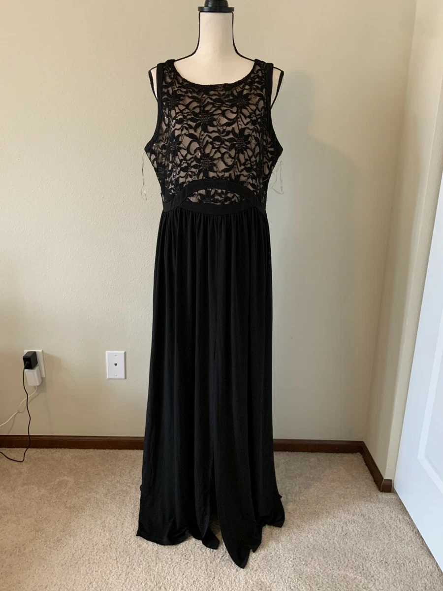 Candalite black store lace dress