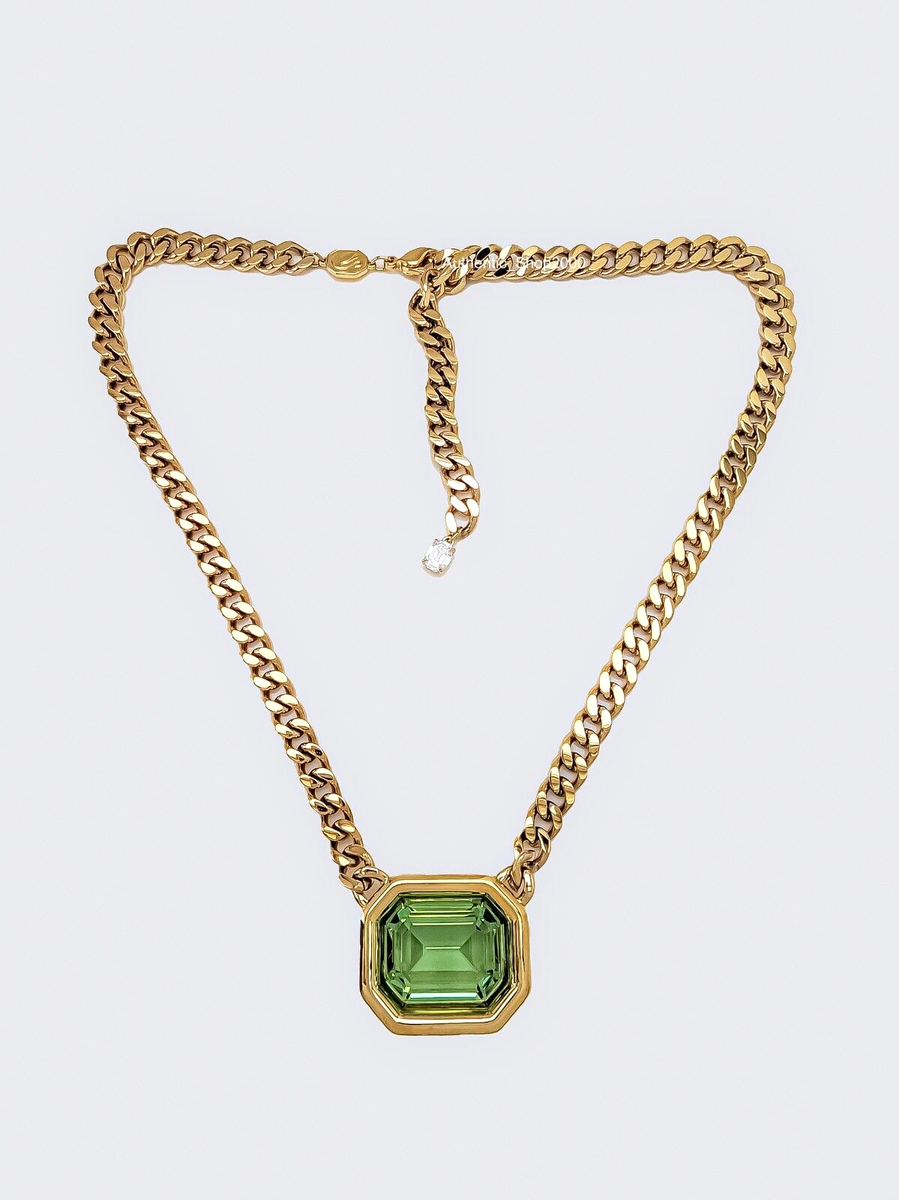 New 100% Authentic SWAROVSKI Brand Gold Green Millenia