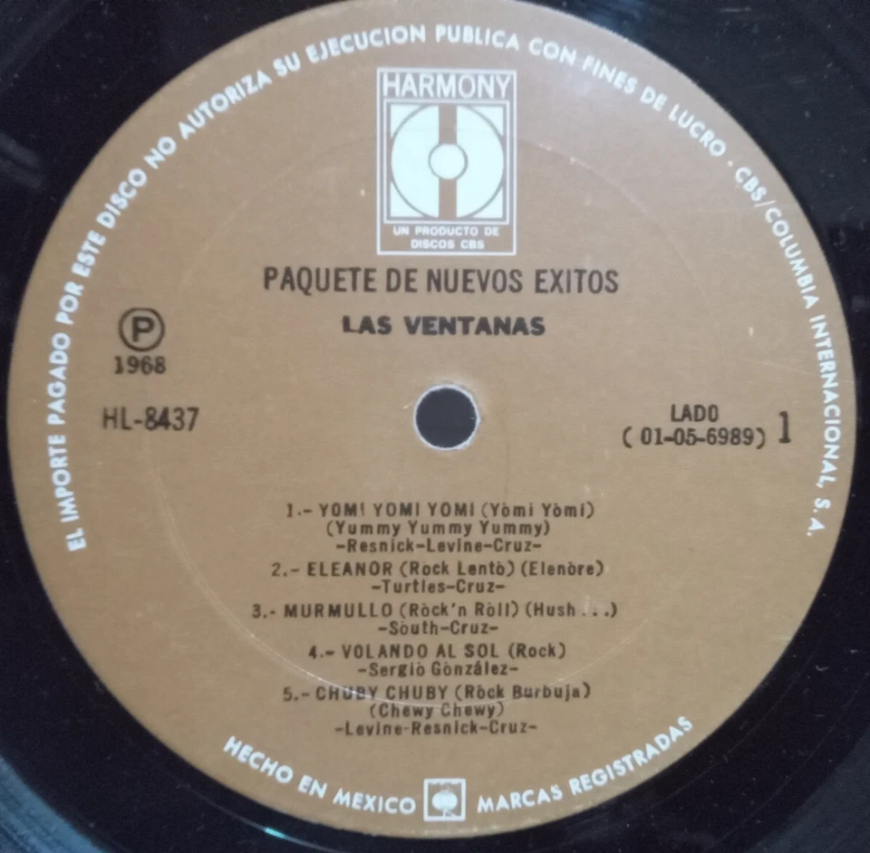 LAS VENTANAS MEXICAN GARAGE PSYCH HARD ROCK LP 1968 HEAR! ENIGMA - Image 4 of 4