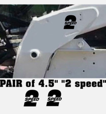 2, Bobcat 2 SPEED skid steer decals 4.5", Logo Vinyl weatherproof Sticker