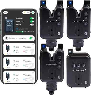 Rippton BiteKeeper Pro Alarms Receiver Fishing Alarm FREE